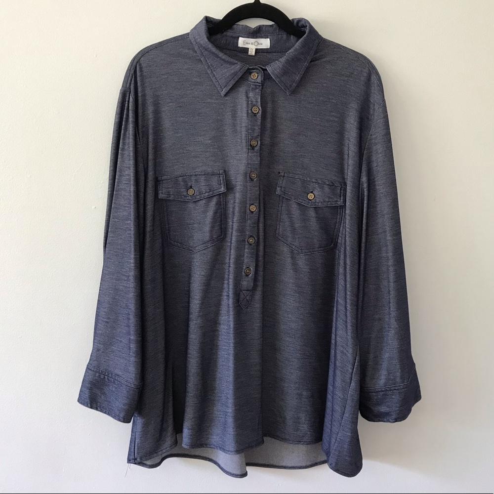 Plus Size Anthropologie Eden and Olivia Top